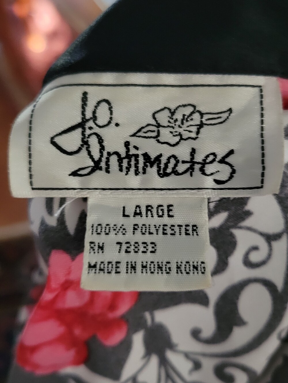 Vintage Made In Hong Kong Patterned Robe - Picture 2 of 7